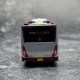 Beijing Bus Model Alloy 1:64 Red Eagle 408-Way Baic Futian Ouhui Bj6123C7Bcd