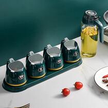 Kitchen flavor box with spoonful salt cans for household combined conditioning tank for plastic flavor pack