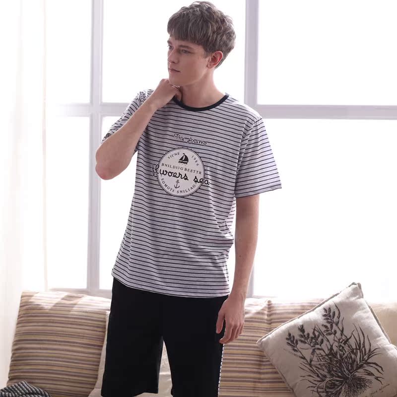 Pyjama mixte en Coton à manche courte - Ref 3004853 Image 5