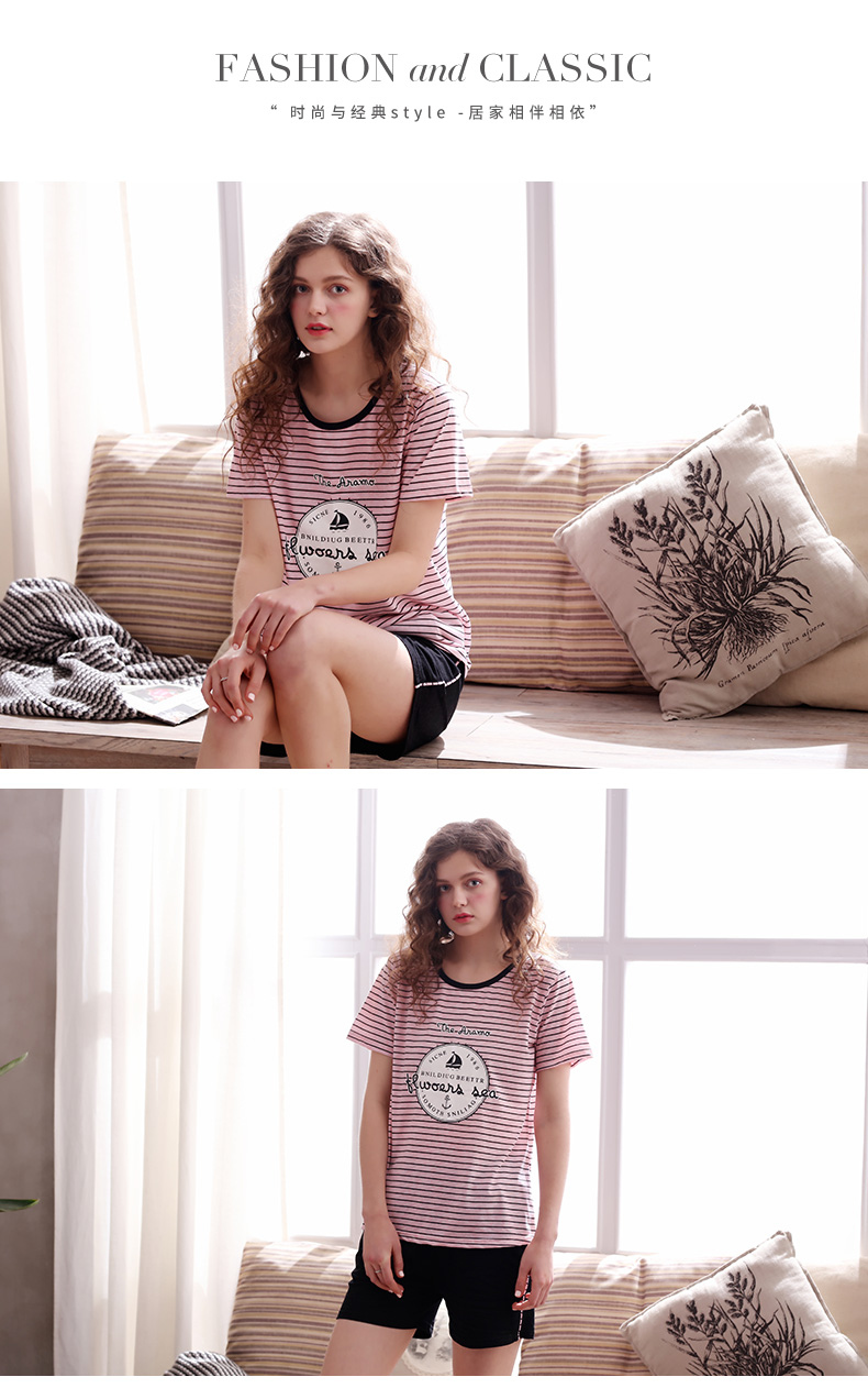 Pyjama mixte en Coton à manche courte - Ref 3004853 Image 13