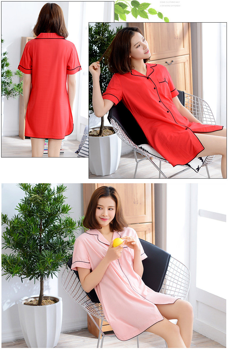 Sweet Sheep Pajamas Spring and Summer Short Sleeve