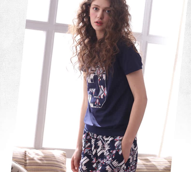 Pyjama mixte en Coton à manche courte - Ref 3004865 Image 16