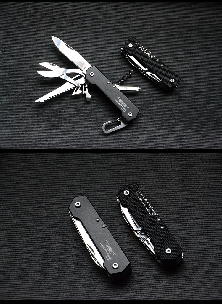 Đa chức năng Portable Swiss Army Knife Công cụ cầm tay Công cụ gấp Dao Móc khóa Dao Toàn năng Eagle Claw C9EDC dao gấp đa chức năng