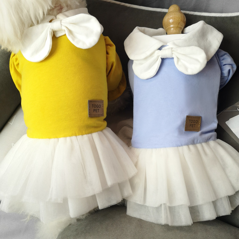 Spring and summer new pet princess dresses Teddy teddy Bears Beauty Snow Narey VIP small dog cute dog clothes