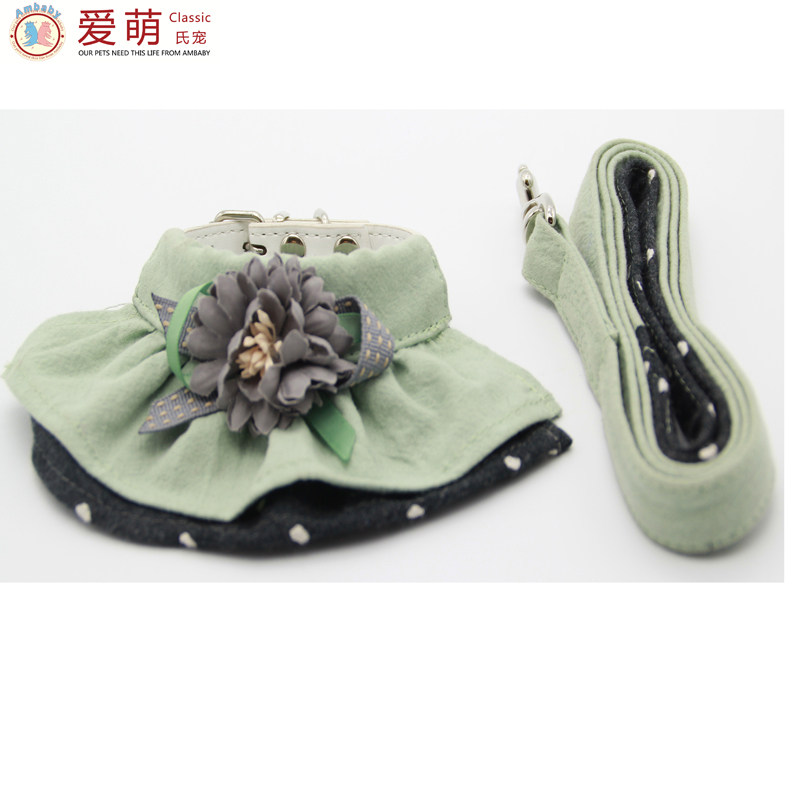 Love Cute Pet Dog Neck Ring Traction Rope Small & Medium Dog Neck Ring Suit Pooch Neck Ring Cat Neck Ring Traction Rope