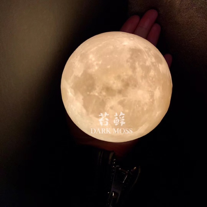 Artist Huang Yulong works decorative gift lights hand-painted moon lights moon lights moon lights table lamp night lights LED lights