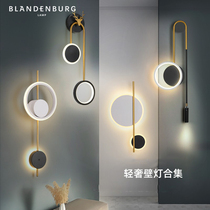 Nordic Deer Corner Wall Lamp Bedroom Led Bed headlights Modern minimalist light extravagant designer Creative Geometric Background Light
