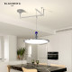 Swing Arm Flying Saucer Pendant Light Bauhaus Modern Minimalist Dining Table Bar Lamp 2026 Design Adjustable and Movable Restaurant Light