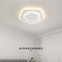 Geometric Polygon Room Lamp Nordic Minimalist Net Red Suction Dome Lamp Personality Round Cozy Ultra-thin Master Bedroom Lights