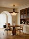 Flower Chandelier, Vintage-Style Restaurant Lamp, 2026 New Model, Retro and Elegant Petal Design, Creative Three-Head Lighting Fixture