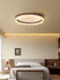 Fog Sea Ceiling Lamp, Antique Style, Light Luxury, High-End Creative Shape Room Lamp, American Retro Walnut Wood Grain Bedroom Lamp