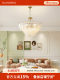 Living Room Chandelier, French Light Luxury, Artistic Feel, Room Bedroom Main Light, 2026 New Style, Lace Creative Crystal Pearl Lamp