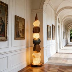 Creative Art Floor Lamp Living Room Sofa Stacked Stone Lamp Bedroom Study Coffee Hall Atmosphere Led Lighting