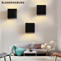 Bedside lamp Wall lamp led simple modern living room background wall outdoor waterproof modeling wall lamp creative bedroom