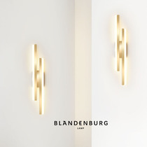 Minimalist wall lamp minimalist modern strip ambience Lighting Nordic Fashion Creative Sofa Background Wall Bedroom Bedside headlights