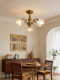 Petal Chandelier, American Retro Atmosphere, Bar Table Lamp, Medieval Design, Flower Creative, High-End Restaurant Lamp
