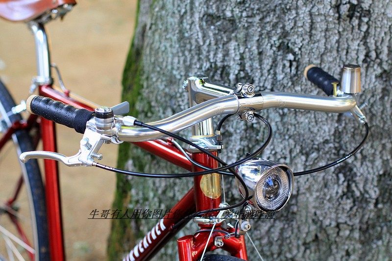 Retro British bicycle dead car old road car old Fenghai stainless steel seagull handle