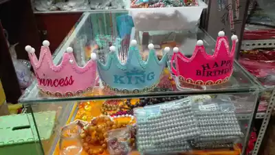 Shanghai City God Temple Birthday Party Hat Prince Glowing Headwear Hat Birthday Decoration