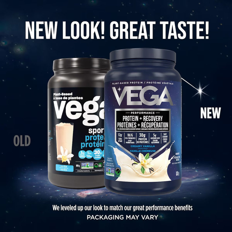 Vega Vegan Protein Powder + Sports Recovery Powder from Canada, Ketogenic, Low-Allergen, Added Probiotics