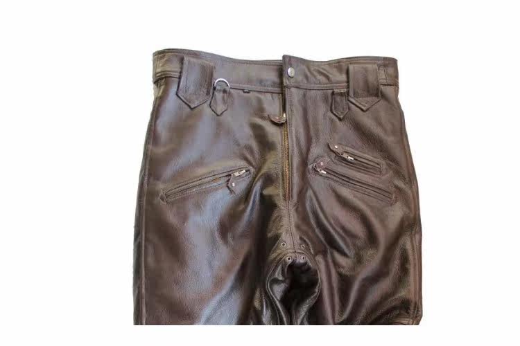 Pantalon cuir homme droit pour hiver - Ref 1482535 Image 30