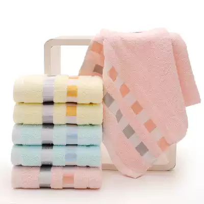 Pure cotton cotton towel return big towel adult face washing bath facial towel soft absorbent thick wholesale gift box towel