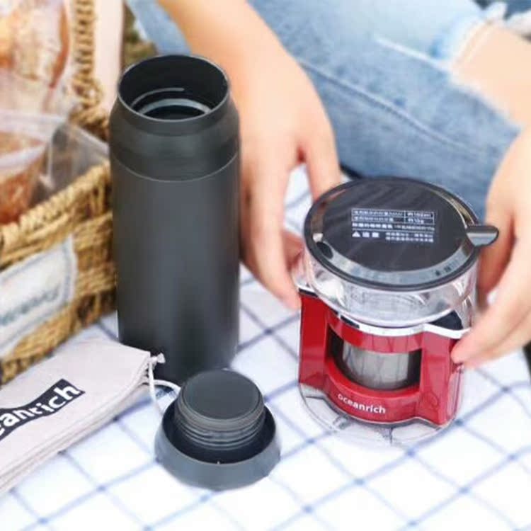 máy pha cà phê bear Oceanrich Ou Xinliqi máy pha cà phê tự động cầm tay thông minh quay nhỏ giọt lọc cà phê nồi - Máy pha cà phê máy pha cà phê lock&lock
