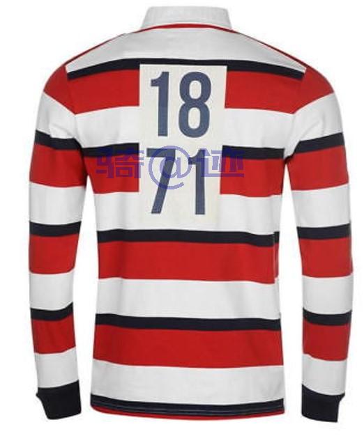 ENGLAND rugby Canterbury RUGBY 1871 POLO Anh Bóng bầu dục dài tay áo áo thun chơi bóng bầu dục