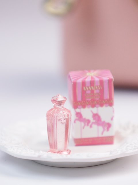 Too small to open mini mini food play small toy perfume model obi house Anna Shuo Dandi Oh R7