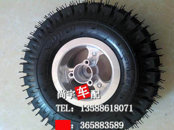 49cc nhỏ xe máy nhỏ bốn bánh skateboard bãi biển Cardin phụ kiện xe điện 3. 00-4 trong và ngoài lốp 410-4 lop xe may o ha noi