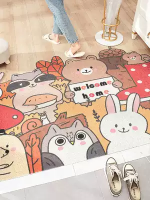 Silk ring carpet entrance door mat stairway door mat household entrance mat can be cut door entrance mat