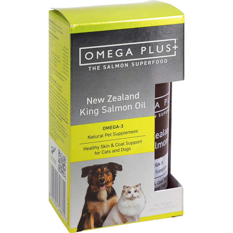 *M78 Grain and oil shop * New Zealand OmegaPlus cat and dog universal salmon King Salmon Oil 125ml
