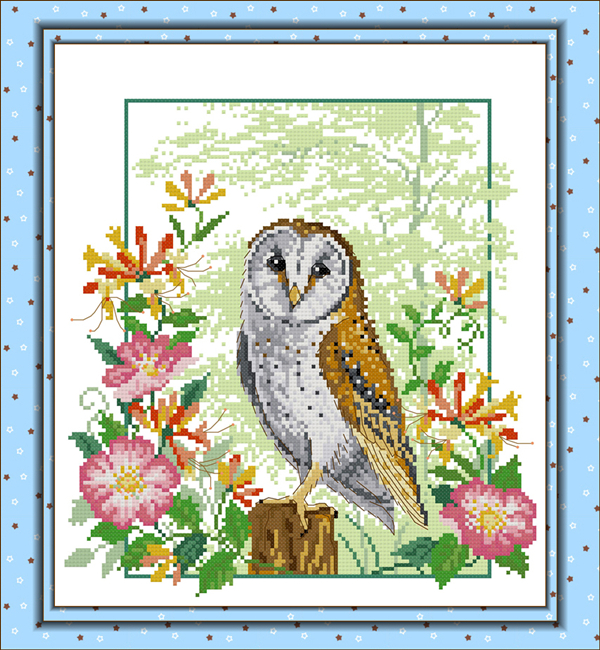 Fantastic Forest Paper Embroidery 4 pages 128g Color spray cans paper Print