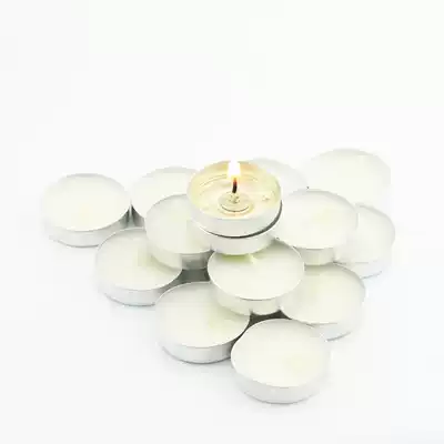 Dalent 7g ghee candle smokeless 2 hours aluminum shell birthday candle 50 pack