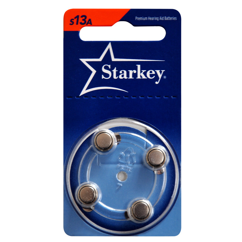Original American STARKEY HEARING aid battery S13A*A13