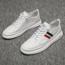 2022 New Spring Summer Season Small White Shoes Students Mens Wave Shoes Breathable 100 Hitch Men Casual Mens Shoes Board Shoe Tide White Shoes