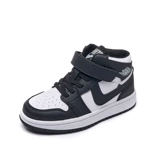 Демисезонная обувь, детские флисовые спортивные туфли для мальчиков, удерживающие тепло высокие кроссовки