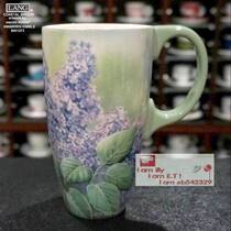 Export foreign trade oversized Latte cup Latte milk special painted cup Large Mark coffee cup fragrant bird