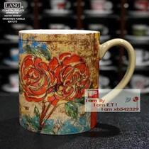 Foreign trade boutique LANG mug standard American mark painted freehand coffee cup hand Cup 53