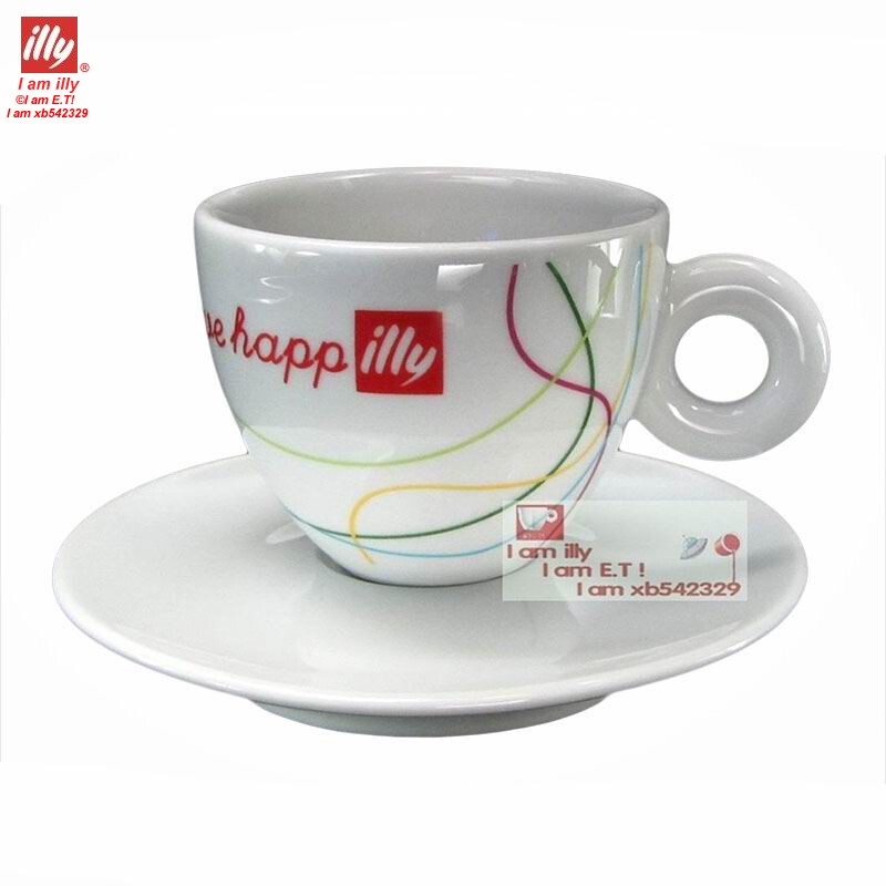 Premium Italian Illy Cup 2012 Livehapp Happy Life Cappuccino and Latte Coffee Cup