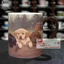 Foreign trade boutique LANG mug Standard American mug painted cup Cute puppy coffee cup Handy cup 8