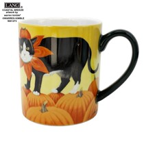 Foreign trade LANG mug standard American painting cat and pumpkin Halloween coffee cup handy cup