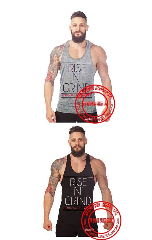 Thể hình áo vest thể thao đáy quần sling chạy rào cản bông cotton thoáng khí từ cơ bắp nam nữ áo ba lỗ tanktop nam