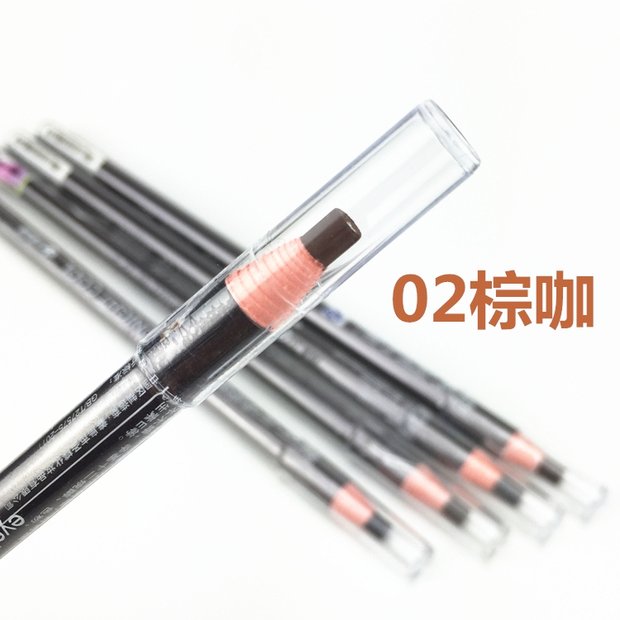 [Đặc biệt hàng ngày] chính hãng nửa đêm mát mẻ kéo đen lông mày bút chì đen cà phê màu xám không làm nhòe lớp trang điểm không thấm nước không tẩy trang - Bút chì lông mày / Bột / Stick chi ke may