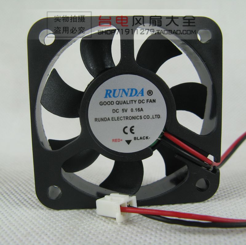 Brand new Runda 5010 5CM 5V 5V 0 16A 5 cm mute DC Cooling fan