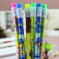Korean creative stationery small pine tree cartoon HB pencil student rubber head pencil learning prize supplies
