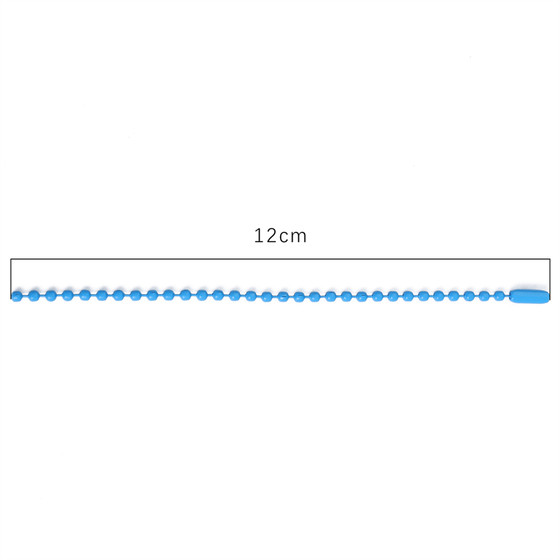 12mm 금속 체인 컬러 페인트 비드 체인 diy 체인 액세서리 31 컬러 키 체인 체인 웨이브 비드 체인 태그 체인