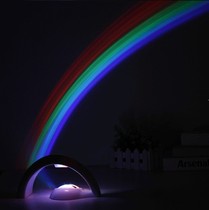 Creative lucky rainbow projector Sleeping light Projector projector light Net Red glowing starry sky light Childrens birthday gift