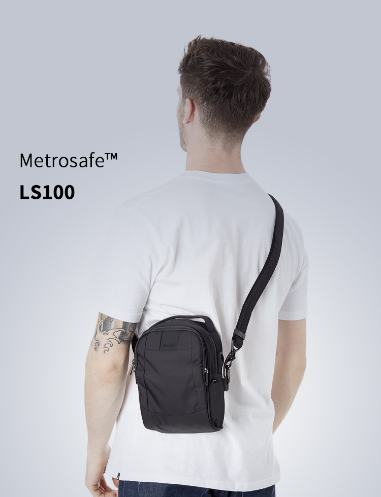 Pacsafe thể thao ngoài trời kinh doanh du lịch bình thường chống trộm cắt mini crossbody vai túi nhỏ ba lô túi xách elly