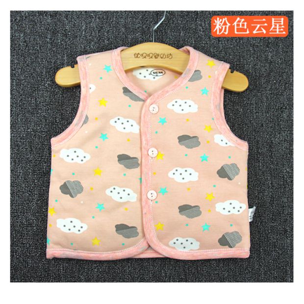 Mùa thu đông trẻ em vest dày bé trai và bé gái sơ sinh 0-3 tháng tuổi 1 tuổi shop quan ao baby