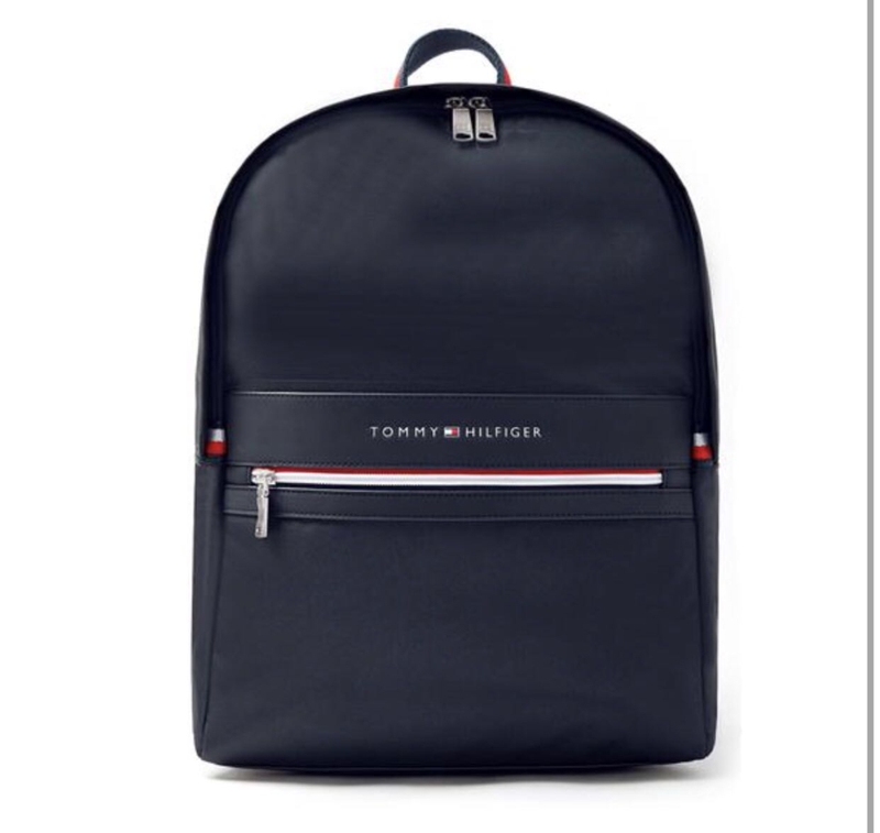 Tommy Hilfiger Fashion Backpack Business Backpack Men's Computer Bag 15.6inch Casual Bank Gift